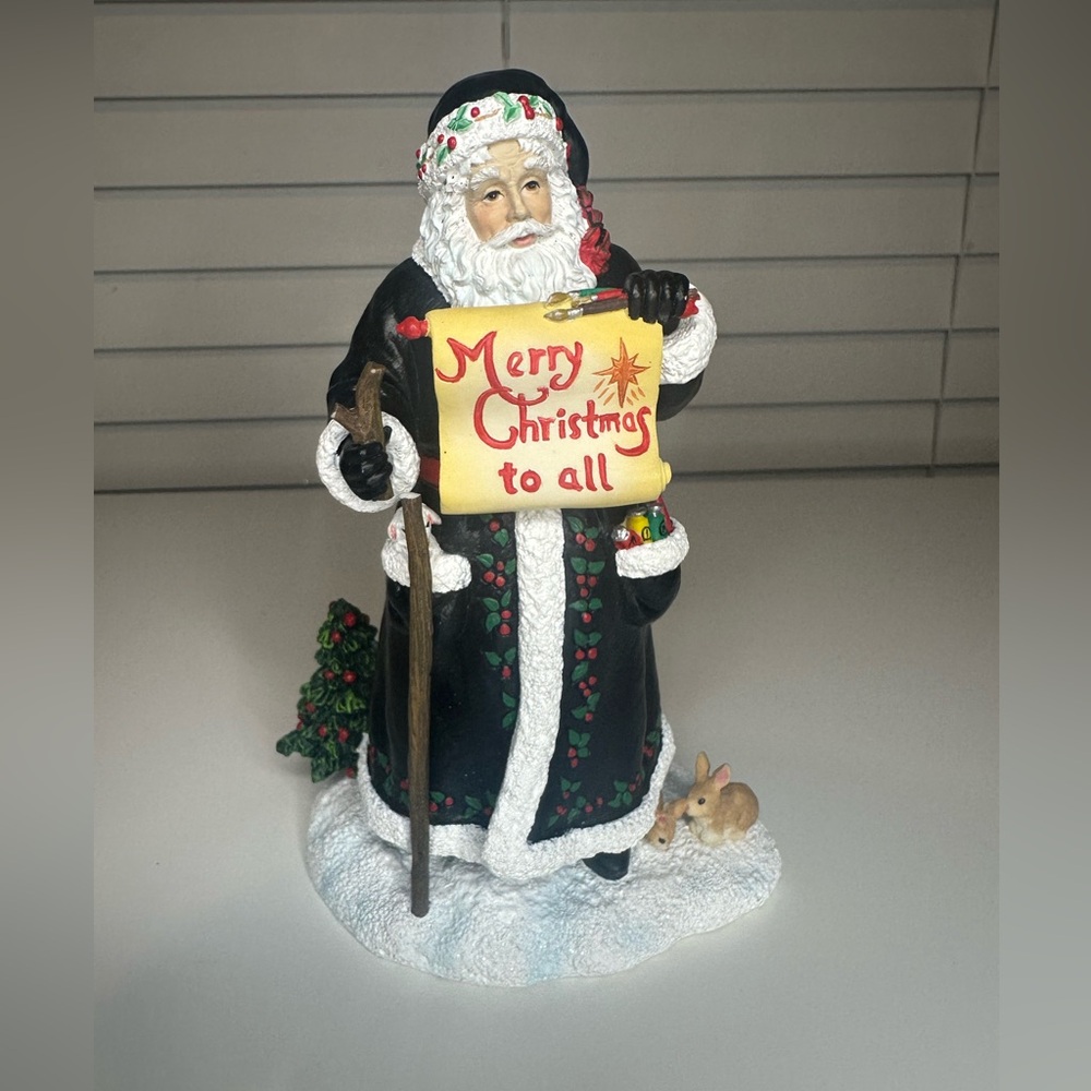 Vintage 2005 Pipka Merry Cherry Santa Claus Figurine